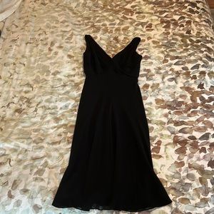 Vintage Anne Klein Silk Little Black Dress, Size 6